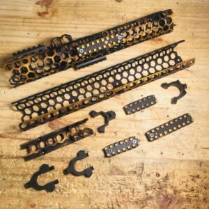 Hexagon Tactical Handguard Set - Black and Gold