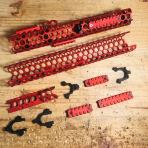 Hexagon Tactical Handguard Set - Red