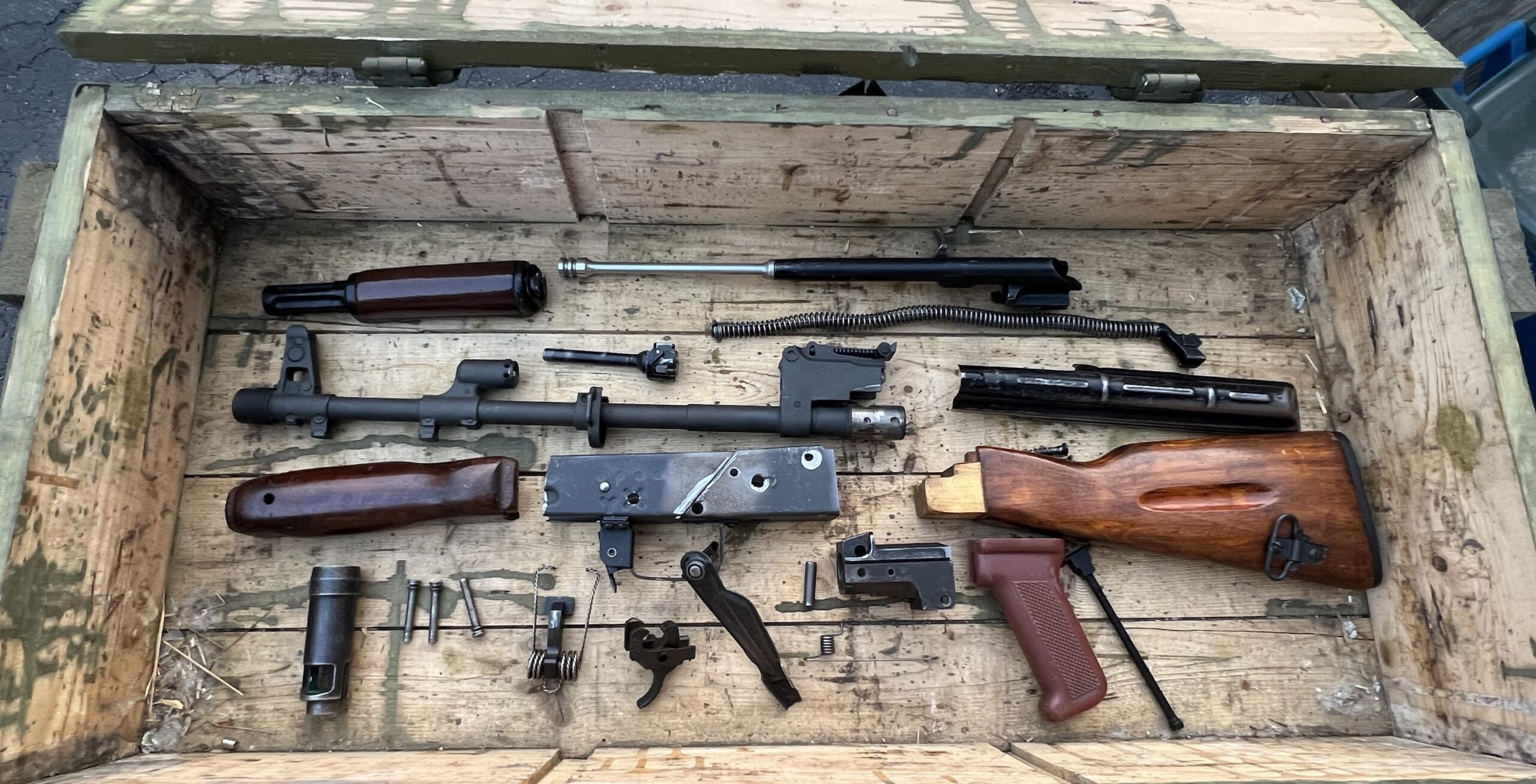 Bulgarian Wood AK74 Parts Kit - Original Barrel (Very Good)