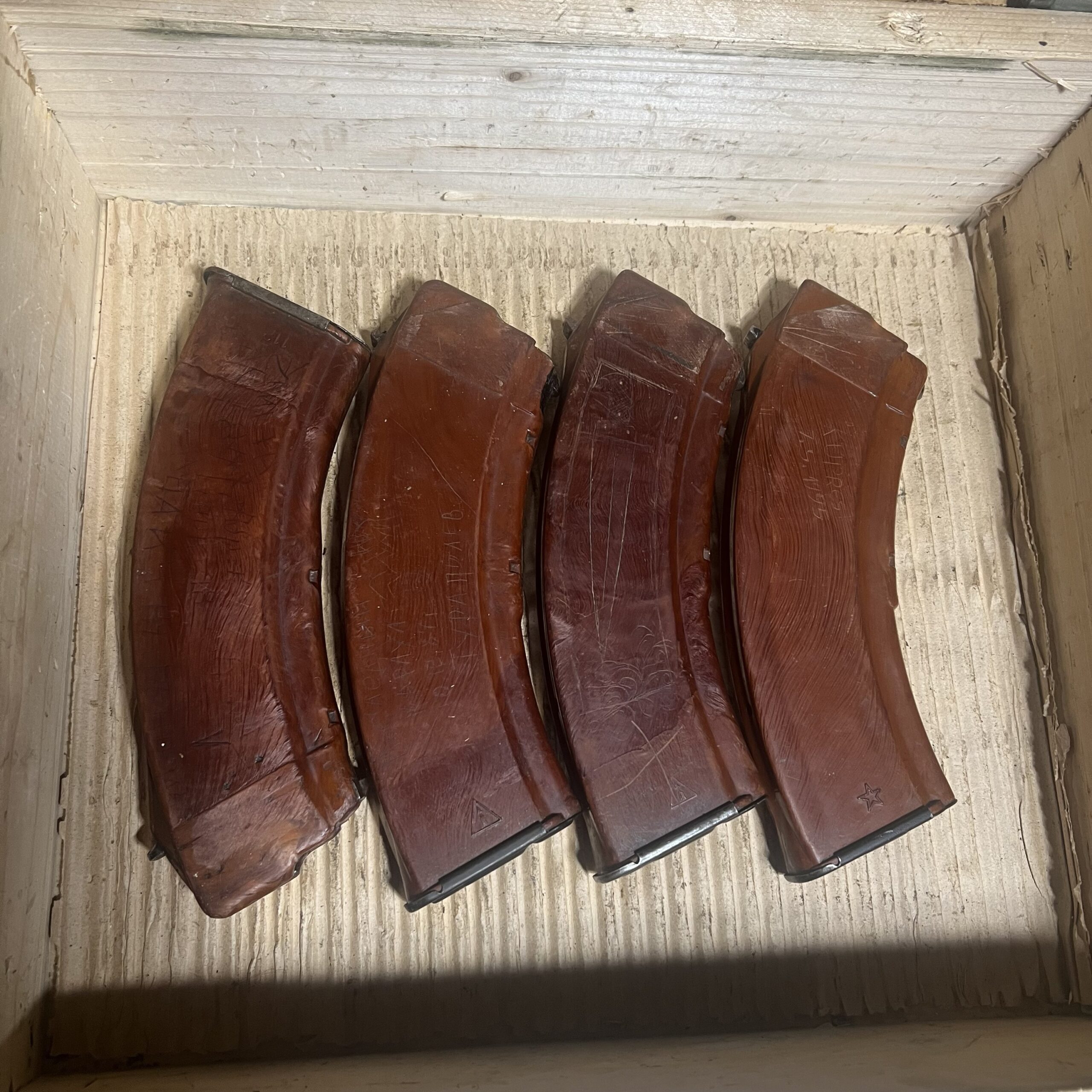 Russian Bakelite 30 Round AK47 Magazine - Trench Art (Good/Very Good)