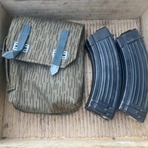 East German Steel 30 Round AK47 Magazine - 7.62x39mm - 4 Pack with Pouch (Excellent)