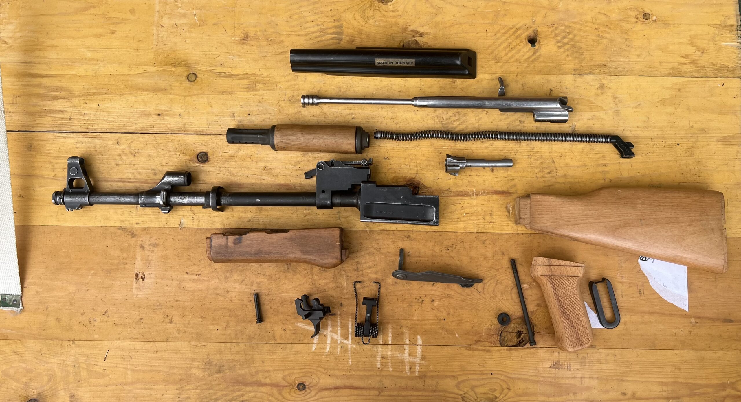 Hungarian OG Barrel AK55 Parts Kit - Non Matching (Very Good)