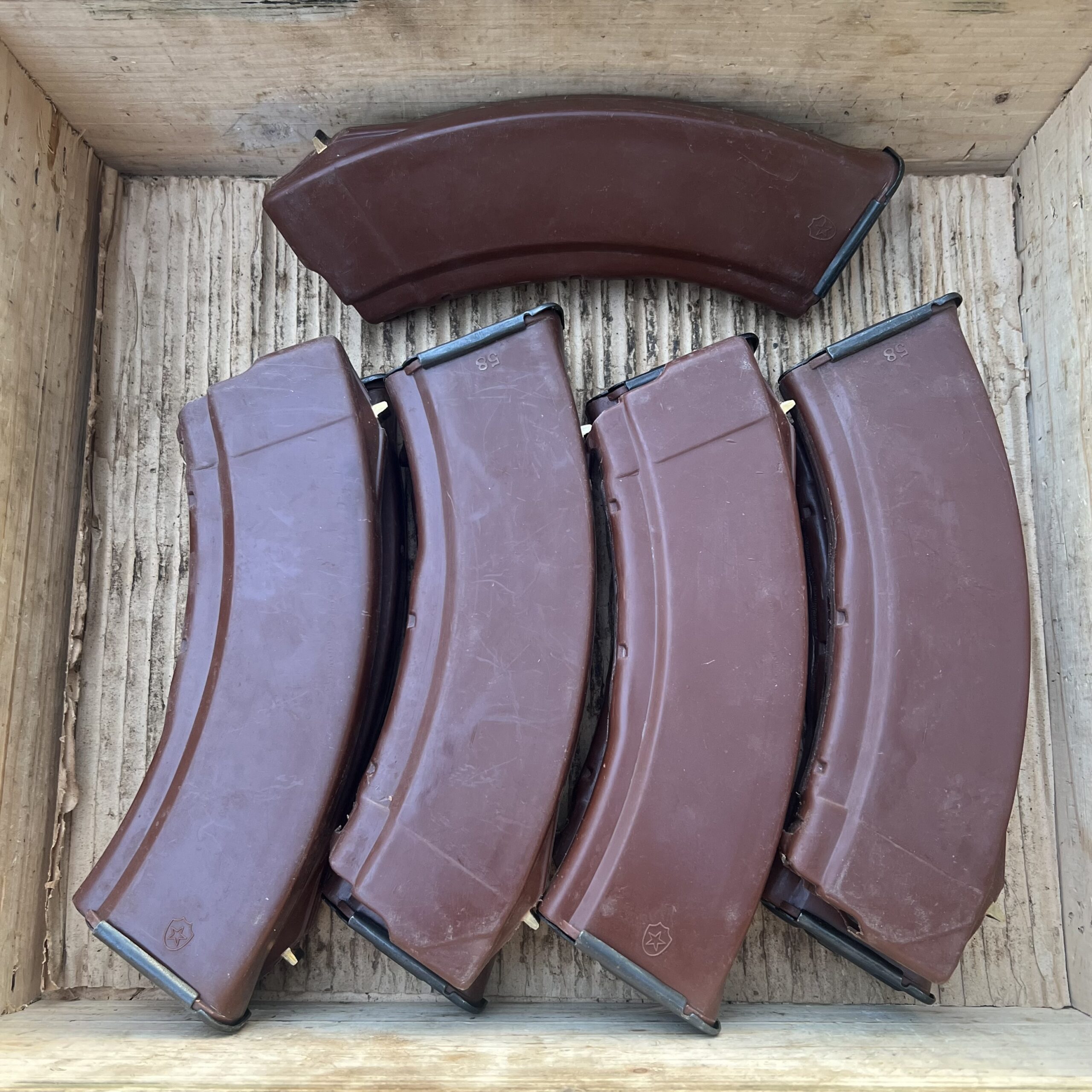 Pakistani Khyber Pass Brown Fakelite Molot Mold 58 30 Round AK47 Magazine - 7.62x39mm