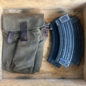 Romanian Steel 30 Round AK47 Magazine - 3 Pack with Pouch - 7.62x39mm (Good - Very Good)