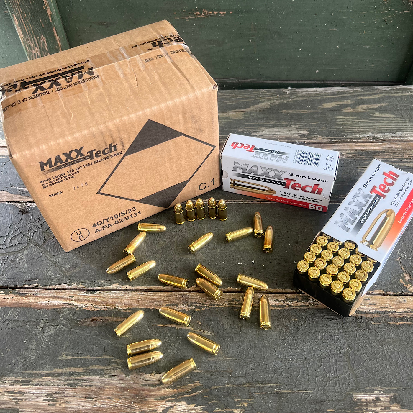 MaxxTech 9mm 115GR FMJ 500 RD