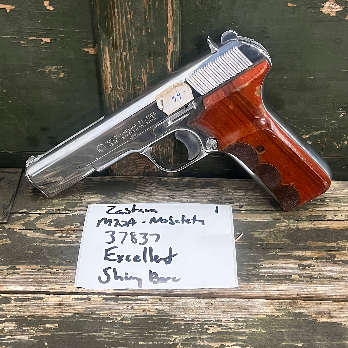 Yugoslavian Zastava M70A Tokarev Pistol - No Safety - 9x19mm